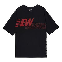 New Balance Men's New Balance Creative logo Alphabet Printing Short Sleeve Black AMT03303