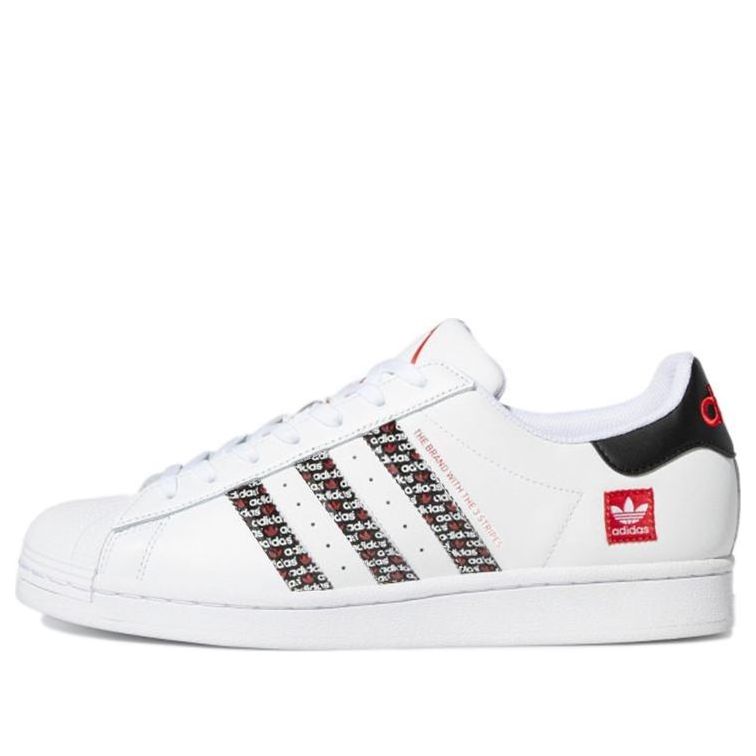 adidas originals Superstar 'White Black Red' FZ4833