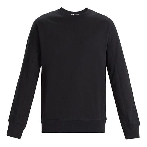 Men's Y-3 Solid Color Casual Round Neck Loose Black DY7239