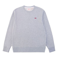 Men's Levis Alphabet Logo Loose Round Neck Pullover Gray 39862-0000
