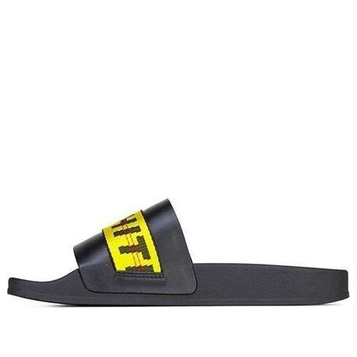 Off-White Industrial Sliders 'Black Yellow' S/S 2019 OMIA088S19C220341060