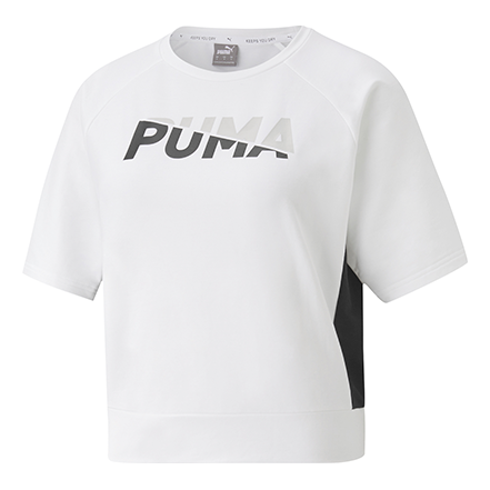 (WMNS) PUMA Morden Sports Short Sleeve White 585291-02
