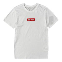 Men's Nike JDI White Red Logo Japan KL Limited Short Sleeve T-Shirt AR0595-100