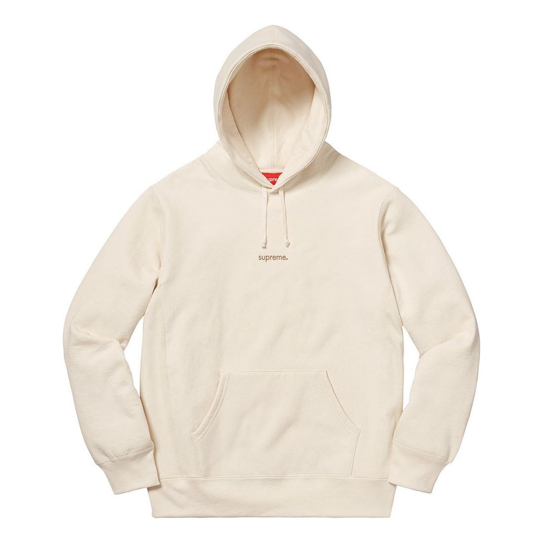Supreme FW18 Trademark Hooded Sweatshirt Natural SUP-FW18-298