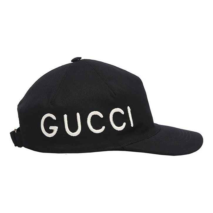 (WMNS) Gucci Love Logo Embroidered Hat 'Black' 478948-3HD05-1000