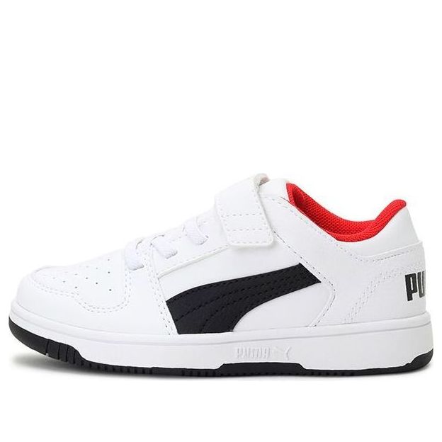(PS) PUMA Rebound Layup Lo Sl Casual Shoes White/Red/Black 370492-01
