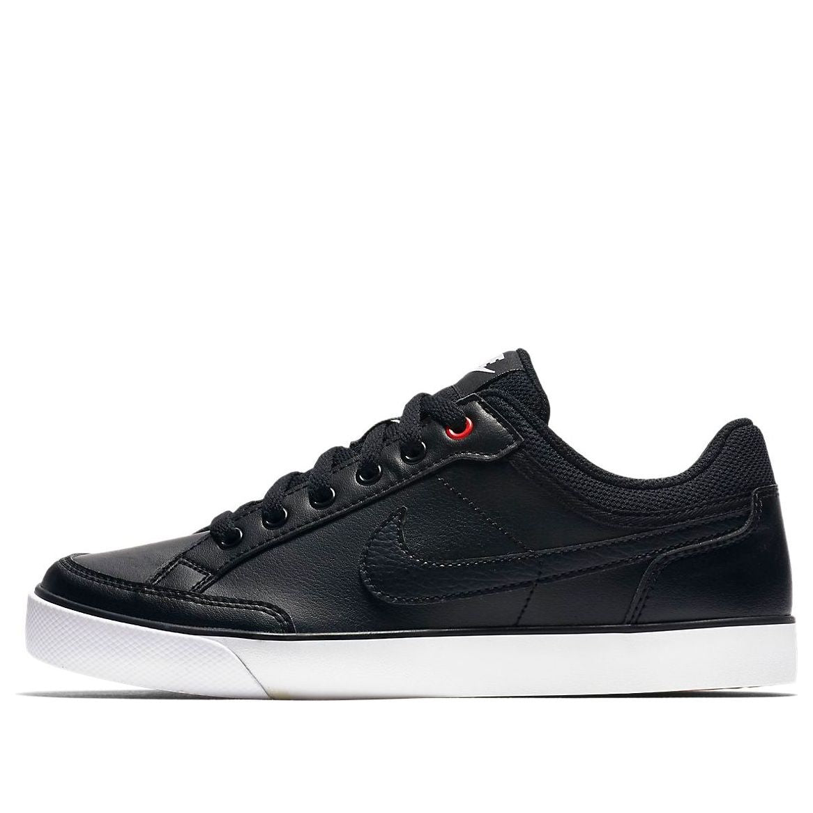 (GS) Nike Capri 3 LTR Leather 'Black White' 579947-014