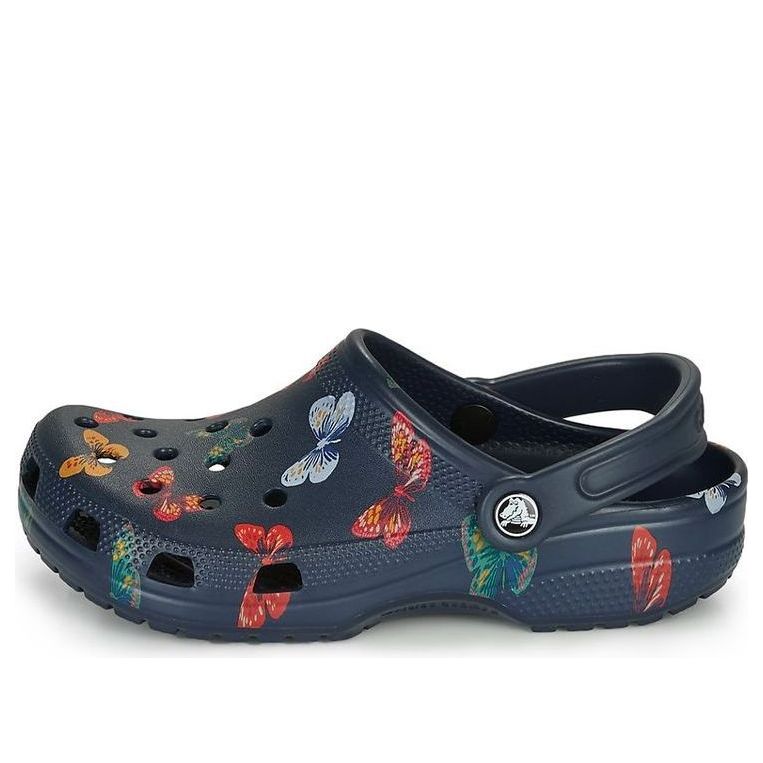 Crocs Classic Vacay Vibes Butterfly Clogs 'Navy Multi' 206375-92Z