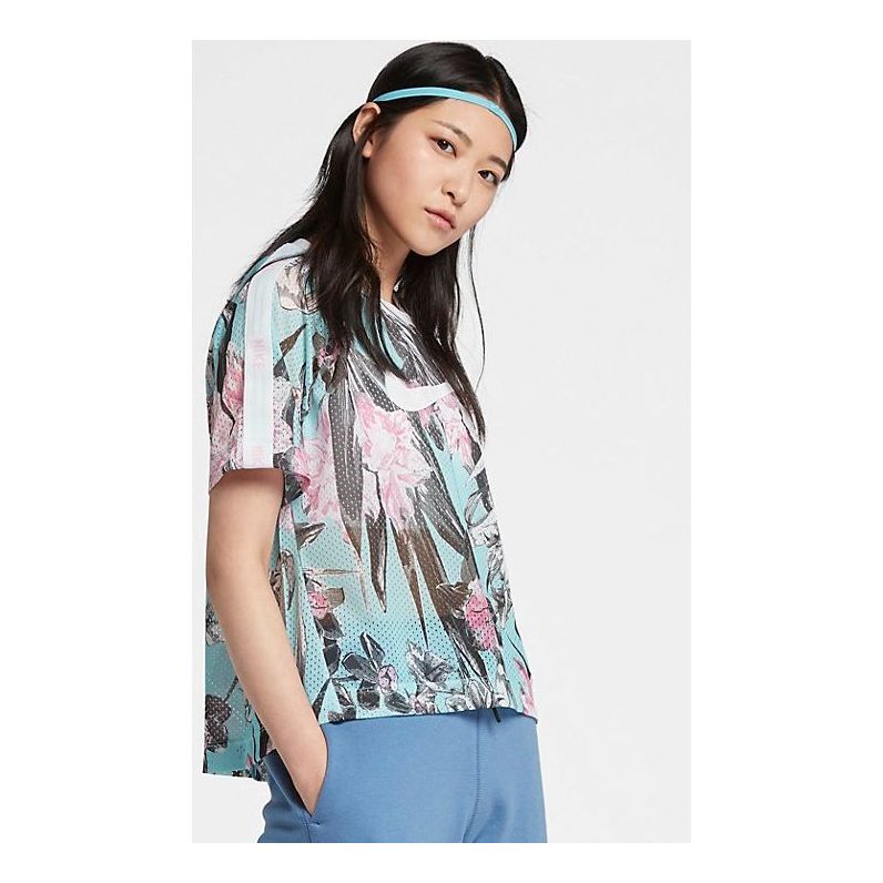 (WMNS) Nike Sportswear Top 'White Multi' AR2206-449