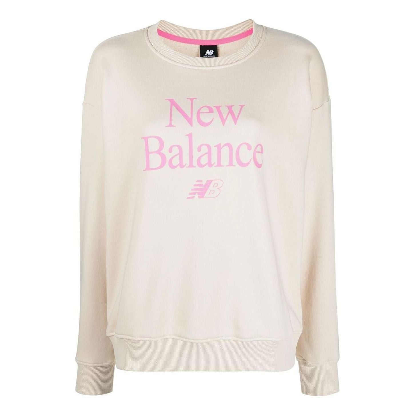 (WMNS) New Balance Essentials Celebrate Fleece Crew Asia Sizing 'Calm Taupe' WT21508-CTU