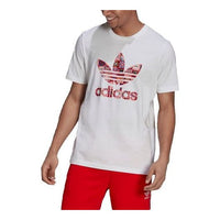 adidas originals Athleisure Casual Sports Breathable Short Sleeve White H43943