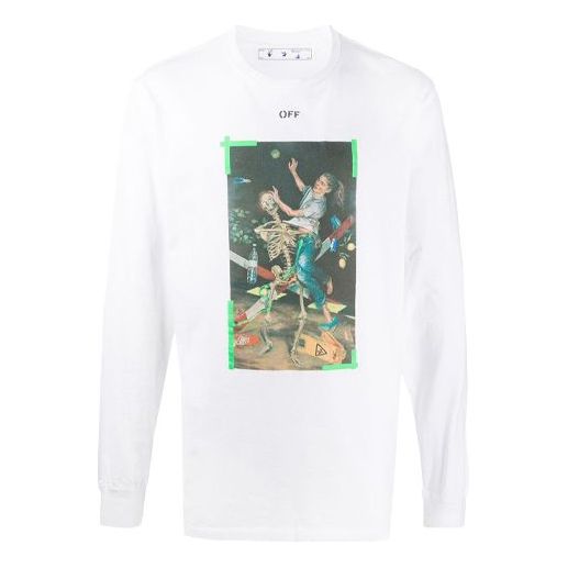 Off-White Pasca Arrows Mens Logo Long Sleeve OMAB001F20FAB0100155