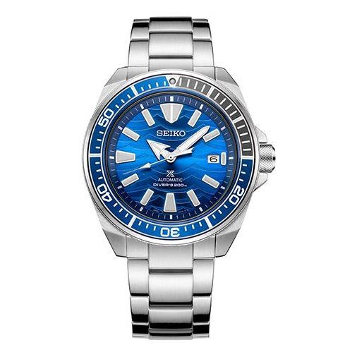 Men's SEIKO Prospex Series Ocean Large White 200 Meter Watch Blue SRPD23J1