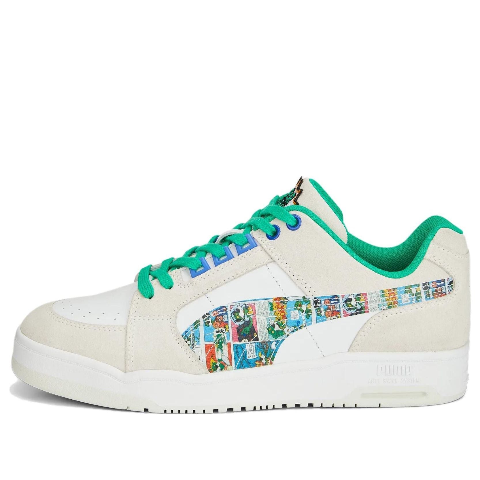 PUMA Slipstream Lo Super Comic 'White Green' 389428-01