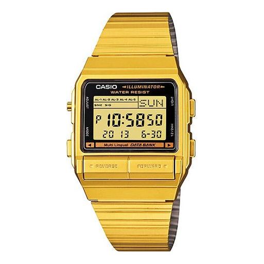 CASIO Male YOUTH Japan / South Korea Fashion Unisex Mens Gold Digital DB-380G-1D
