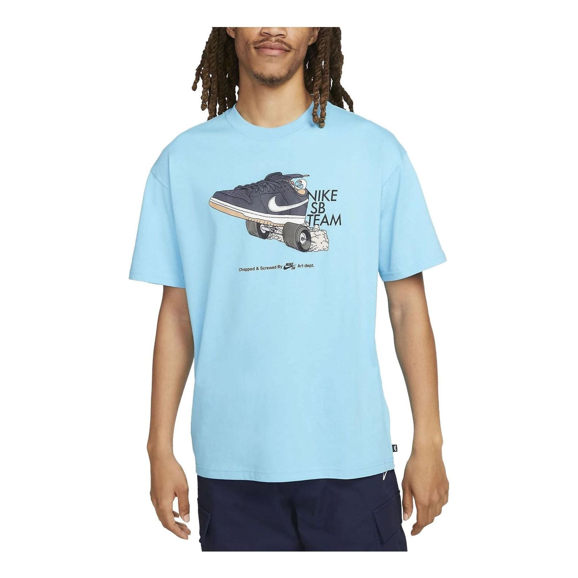 Nike SB Logo Skate T-Shirt 'Baltic Blue' FJ1137-416