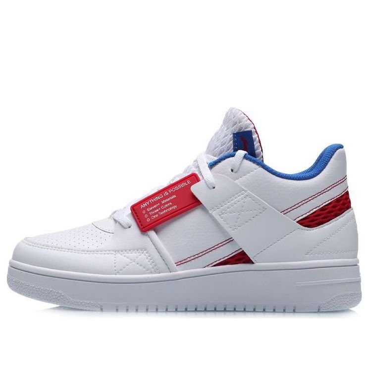 (WMNS) Li-Ning Classic Skateboarding Low 'White Red Blue' AGBP062-3