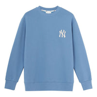MLB New York Yankees Vintage Embroidery Logo Long-Sleeve Fleece Unisex Blue 31MTM1041-50S