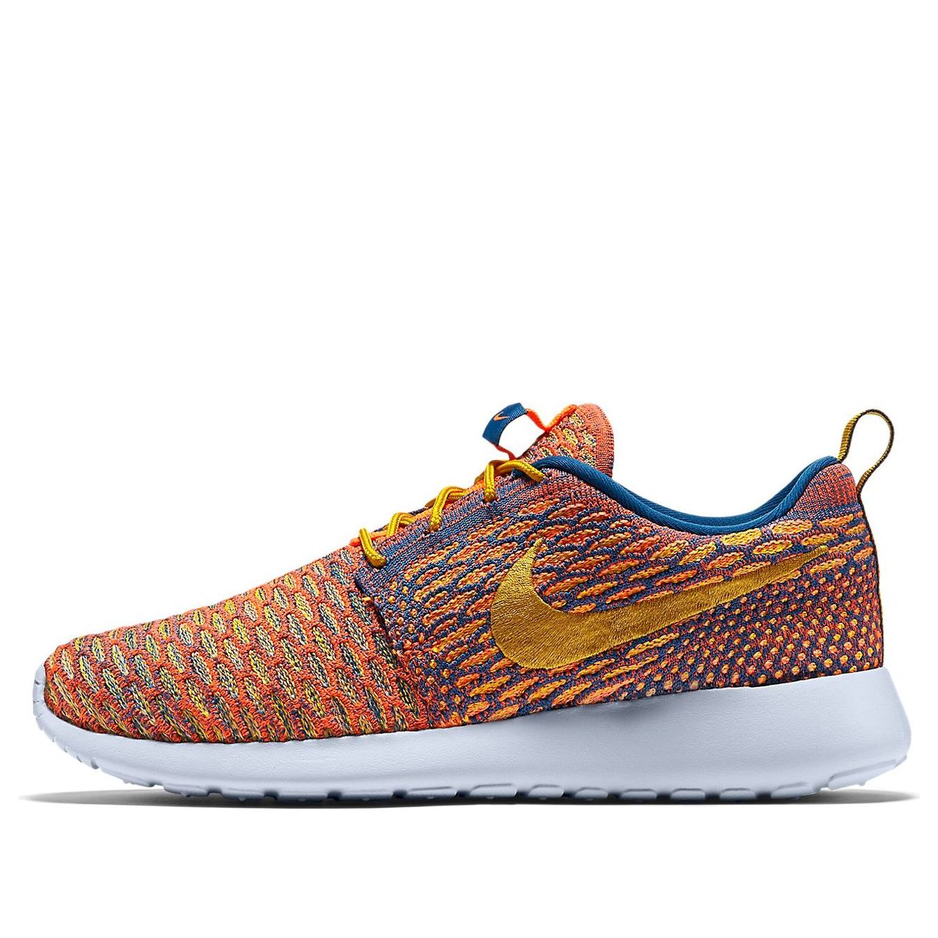 (WMNS) Nike Roshe One Flyknit 'Dark Citron Sunset Glow' 704927-402