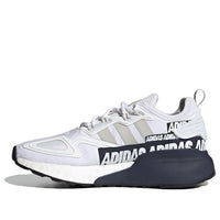 (GS) adidas originals ZX 2K Boost J 'White Gray Blue' FY2630