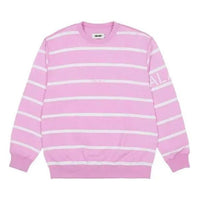 PALACE SS21 Raconteur Crew PinkStripe sLogo Round NeckLong Sleeve Pink P20ES0148