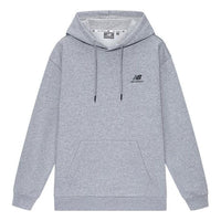 New Balance Logo Printing Sports hooded Loose Pullover Couple Style Gray 5CB33213-GR