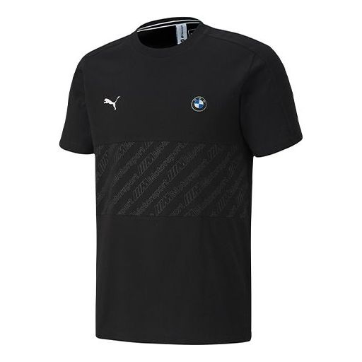 PUMA x BMW Motorsport T7 T-Shirt 'Black White' 596096-01