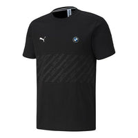 PUMA x BMW Motorsport T7 T-Shirt 'Black White' 596096-01