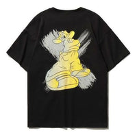 (WMNS) Li-Ning x Disney Crossover Sports Fashion Cartoon PrintingTee 'Black Yellow' AHSR586-2