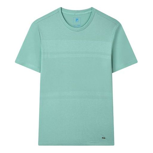 FILA Solid Color Casual Sports Round Neck Short Sleeve Gray Green F11M132113F-TQ