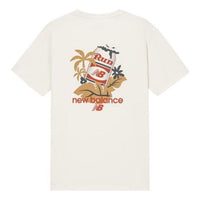 New Balance Athletics Casual Graphic Tee Asia Sizing 'White Yellow' AMT32365-CIC