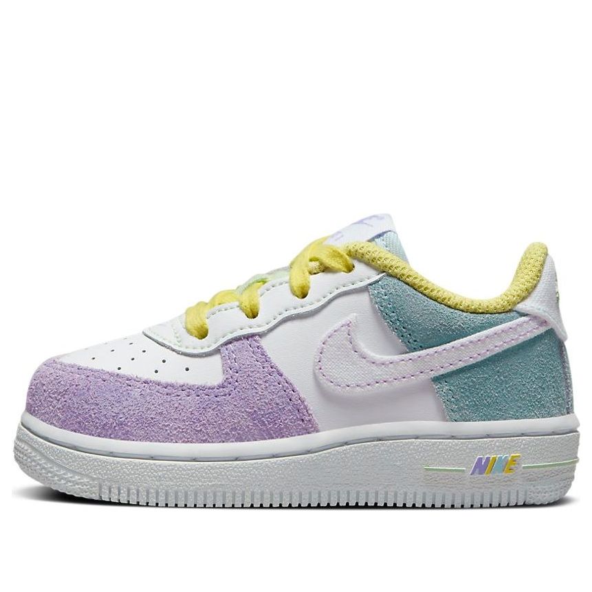 Nike Force 1 LV8 'White Purple Green' DQ8599-100