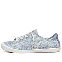 (WMNS) Skechers Beach Bingo Low-Top Canvas Shoe Blue/White 113581-MLT