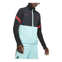 Nike Colorblock Brand Logo Stand Collar Zipper Long Sleeves Jacket Black CZ2780-010