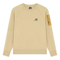 New Balance Men's New Balance Logo Printing Round Neck Pullover Yellow AMT21359-MS
