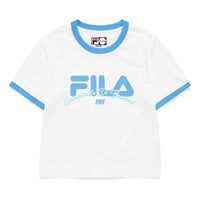 FILA FUSION Baseball Casual Sports Breathable Short Sleeve White T11W132109F-WT