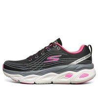 (WMNS) Skechers Max Cushioning Ultimate Low-Top Running Shoes Black/Pink 17691-BKHP