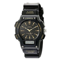 CASIO Waterproof Sports Shockproof Mens Black Analog/Digital Combo AQ-150W-1EV