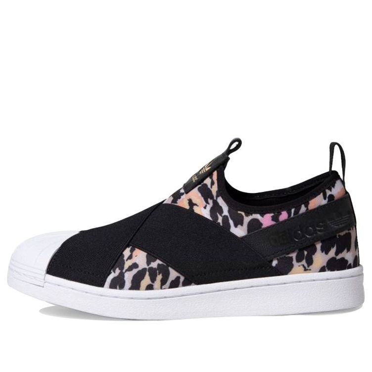 (WMNS) adidas originals Superstar Slip-On Shoes Black EY1120