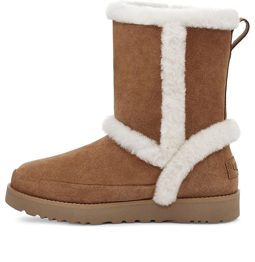 (WMNS) UGG Classic Short Fluff Spill Seam 1112500-CHE