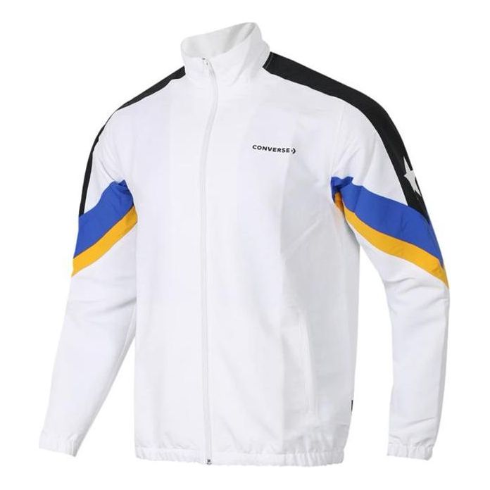 Converse Color Block Track Jacket Asia Sizing 'White' 10006473-A01
