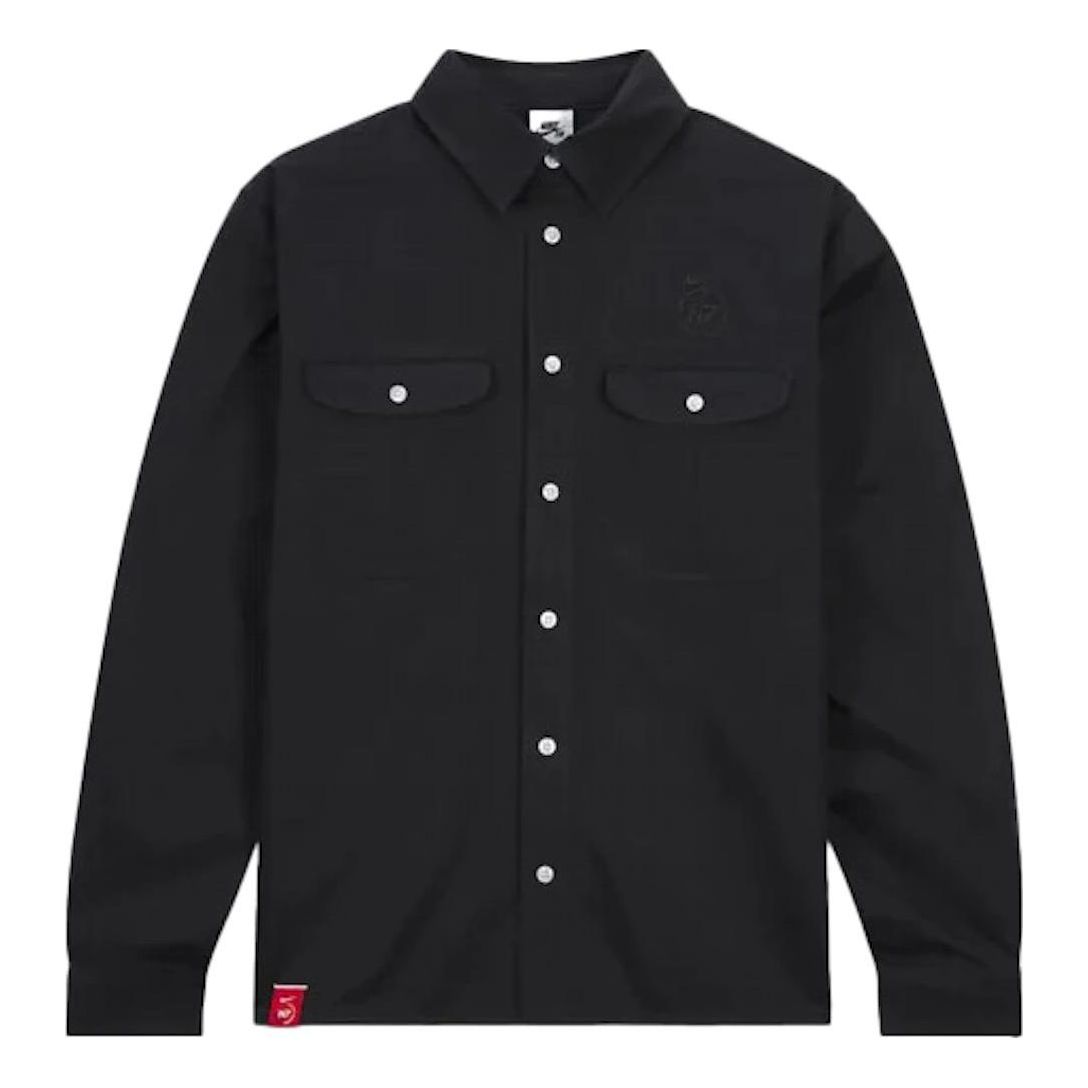 Nike SB x N7 Tanglin Long-Sleeve Button Up 'Black' FN0493-010