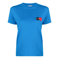 Balenciaga Alphabet Logo Casual Short Sleeve Blue 612964TIV797601