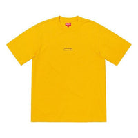 Supreme SS19 Qualite Tee Short Sleeve Unisex Yellow SUP-SS19-10263