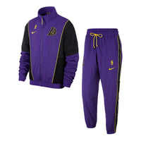 Nike NBA lakers Team Sports Suit Uniform Purple AH8820-505
