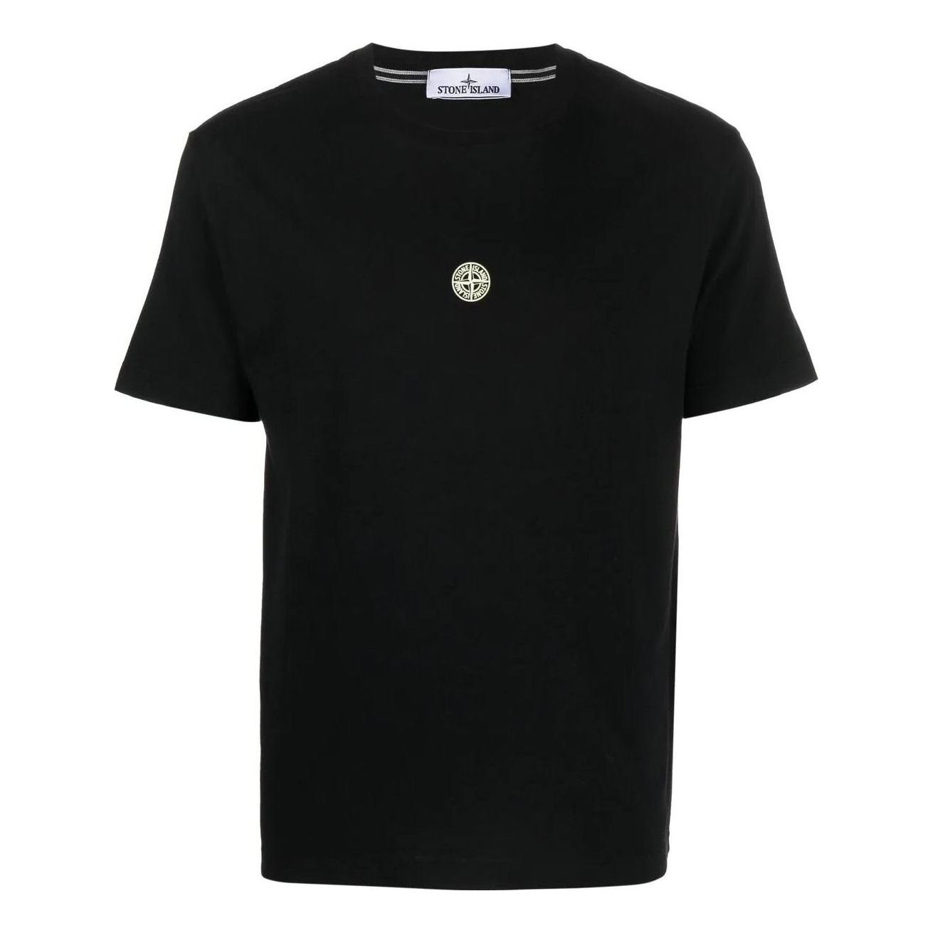 STONE ISLAND Plain Logo T-shirt 'Black' 78152NS87-V0029