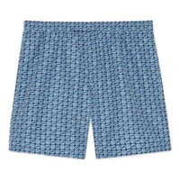 Gucci Interlocking G Print Nylon Swim Shorts 'Blue' 742958-XHAH9-4734