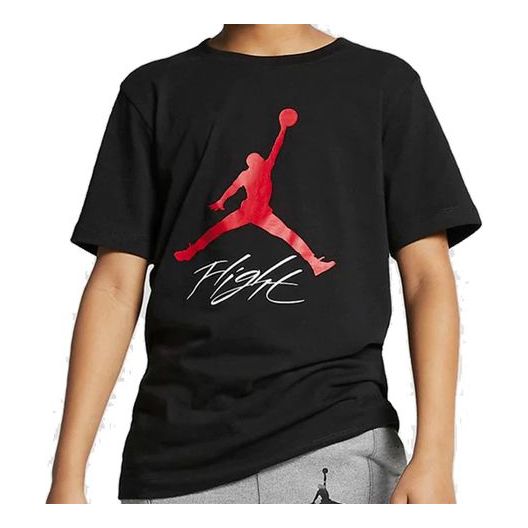 (PS) Air Jordan Jumpman flight Big Boys Short Sleeve 'Black' HA7451
