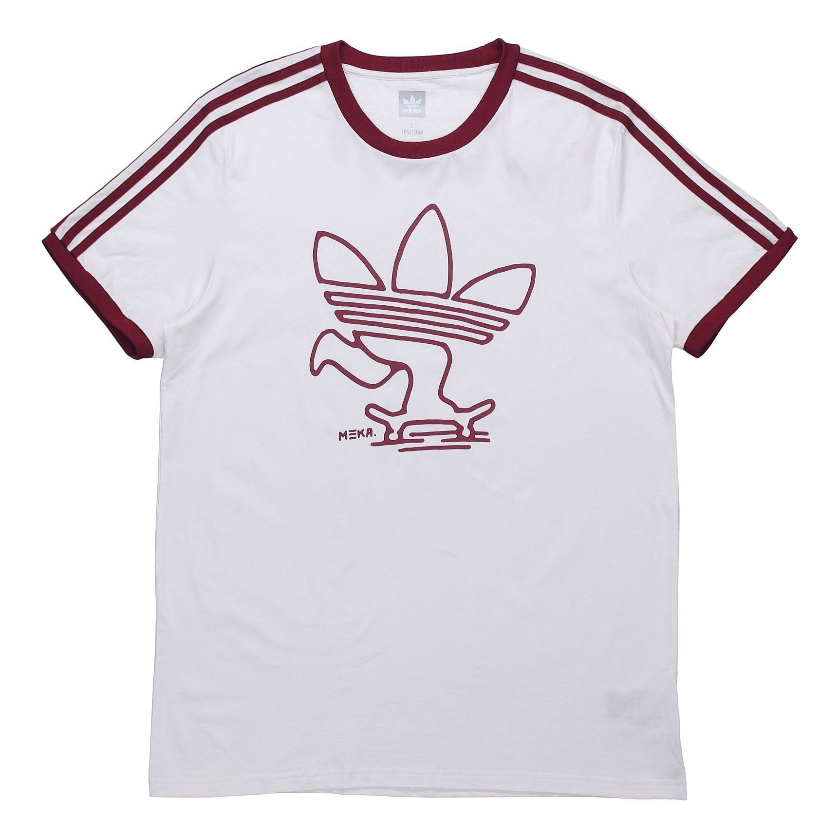 adidas originals Meka Tre Tee Creative Logo Short Sleeve White EC4884