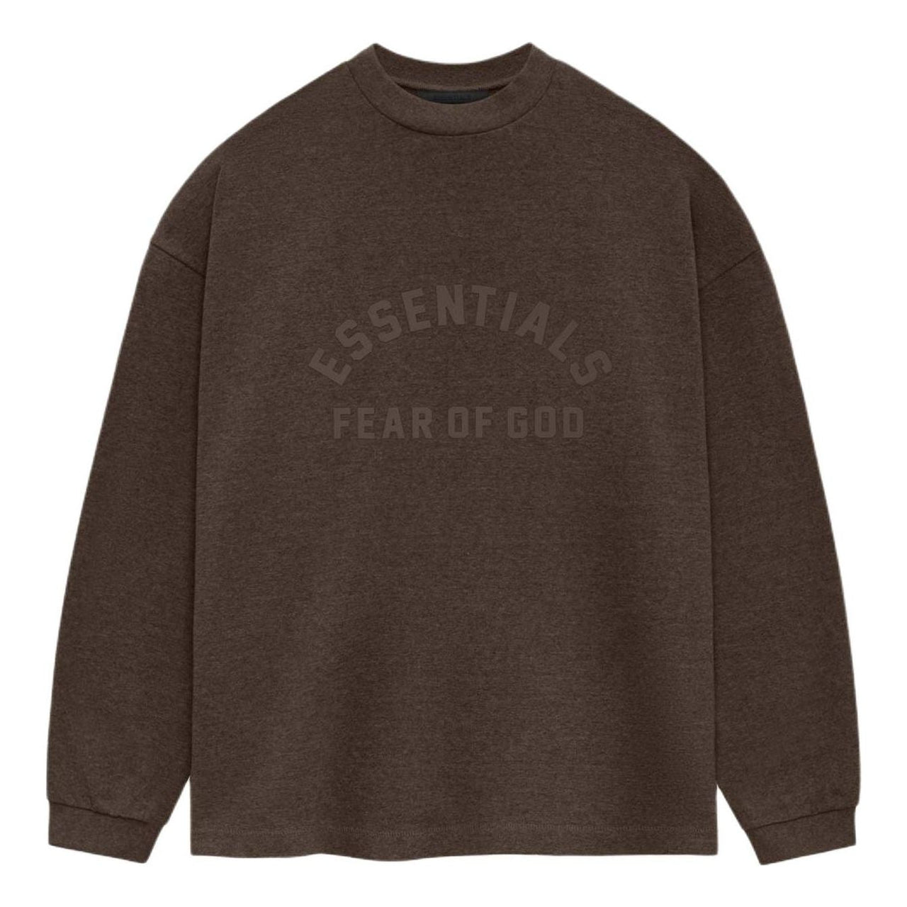 Fear of God Essentials SS24 Heavy Long Sleeve T-shirt 'Heather Wood' 125SU242012F